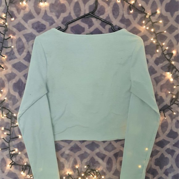 Items $15-$20 3/$40 Size SM, Wild Fable, Light Blue, Button Up Sweater - Picture 2 of 2